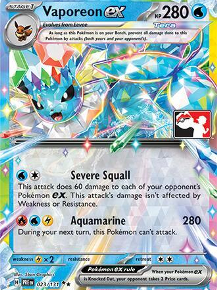 Vaporeon ex #023 1