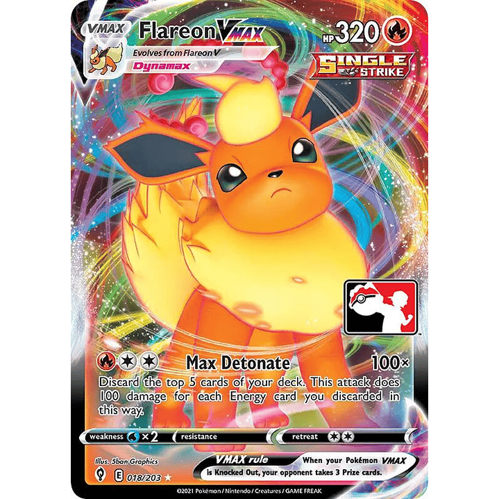 Flareon VMAX #018 1