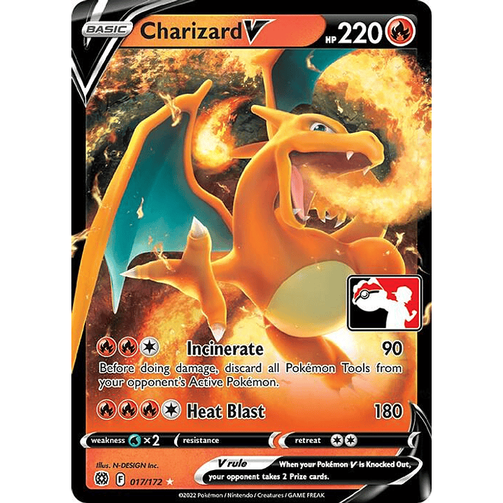 Charizard V (Prize Pack Series 2) #017 1