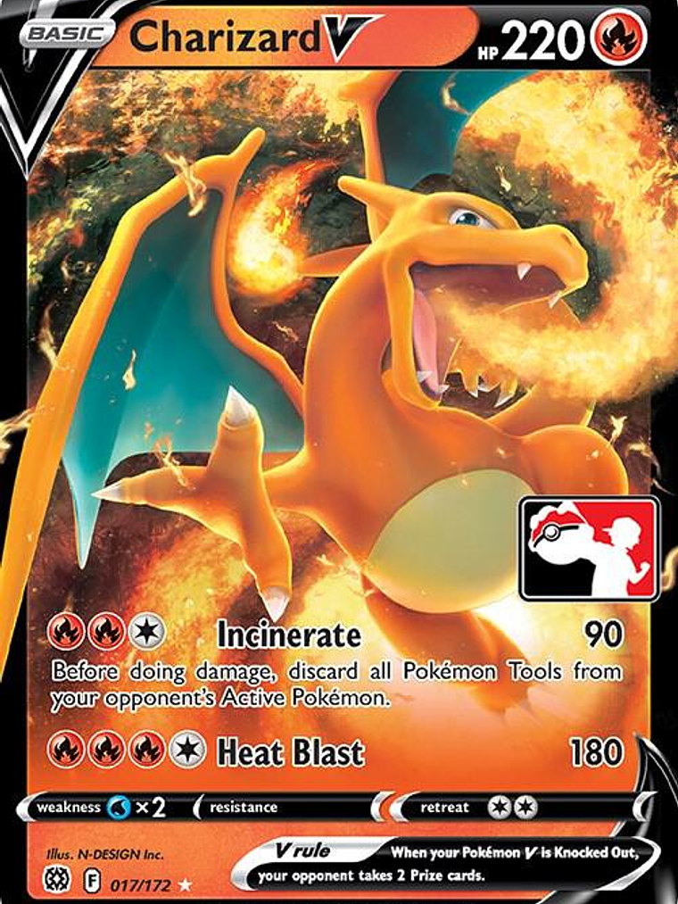 Charizard V (Prize Pack Series 2) #017 1