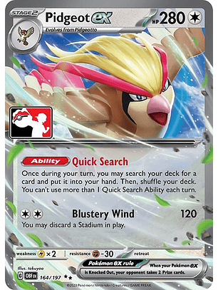 Pidgeot ex #164