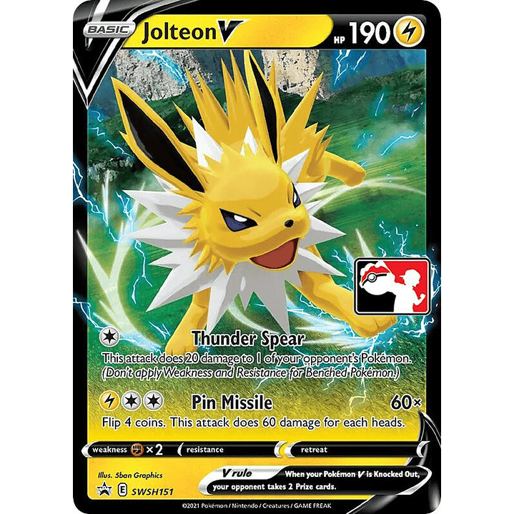 Jolteon V #SWSH151 1