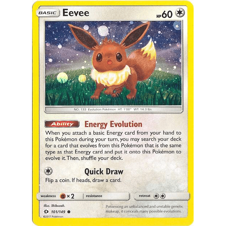 Eevee - 101/149 (Cosmos Holo) #101 1