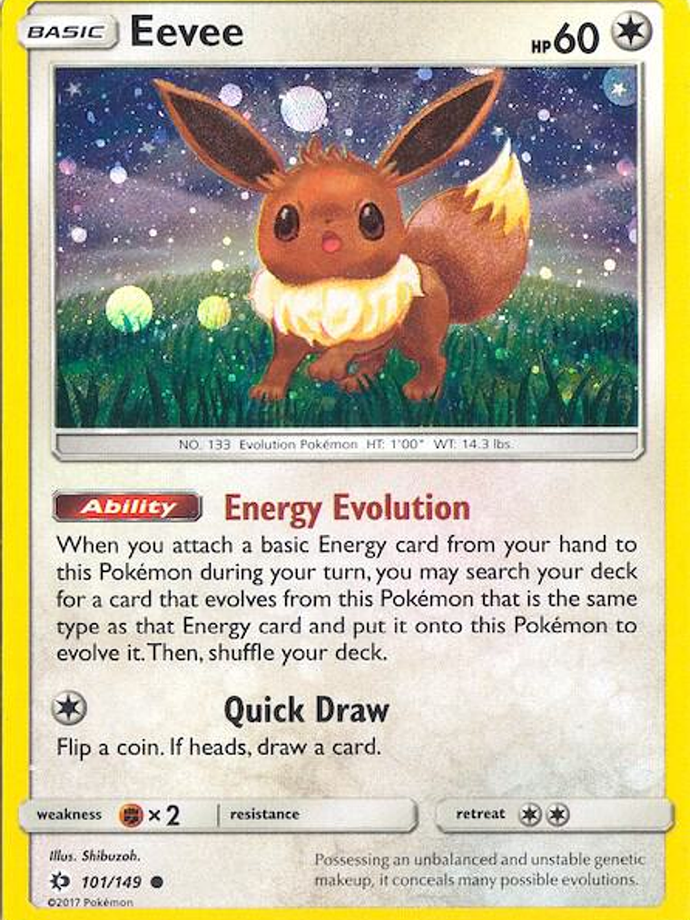 Eevee - 101/149 (Cosmos Holo) #101 1