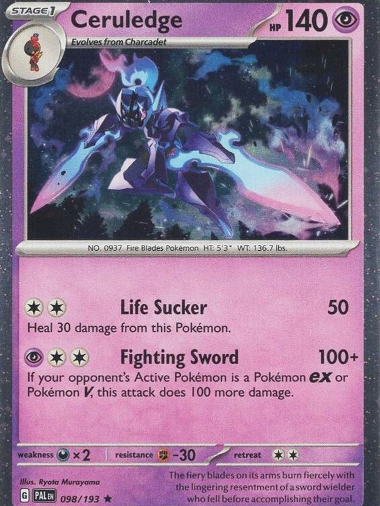 Ceruledge Cosmos Holo) #098 1