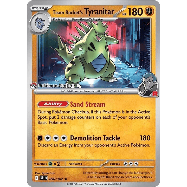 Team Rocket's Tyranitar (Pokemon Center Exclusive) #096 1