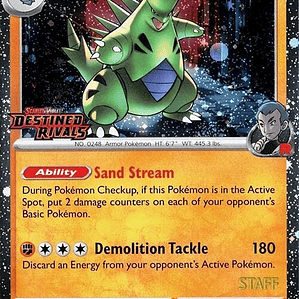 Team Rocket's Tyranitar (Prerelease) [Staff] #096