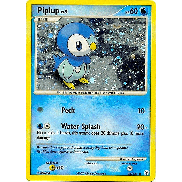 Piplup - 93/130 (Cosmos Holo) #093 1