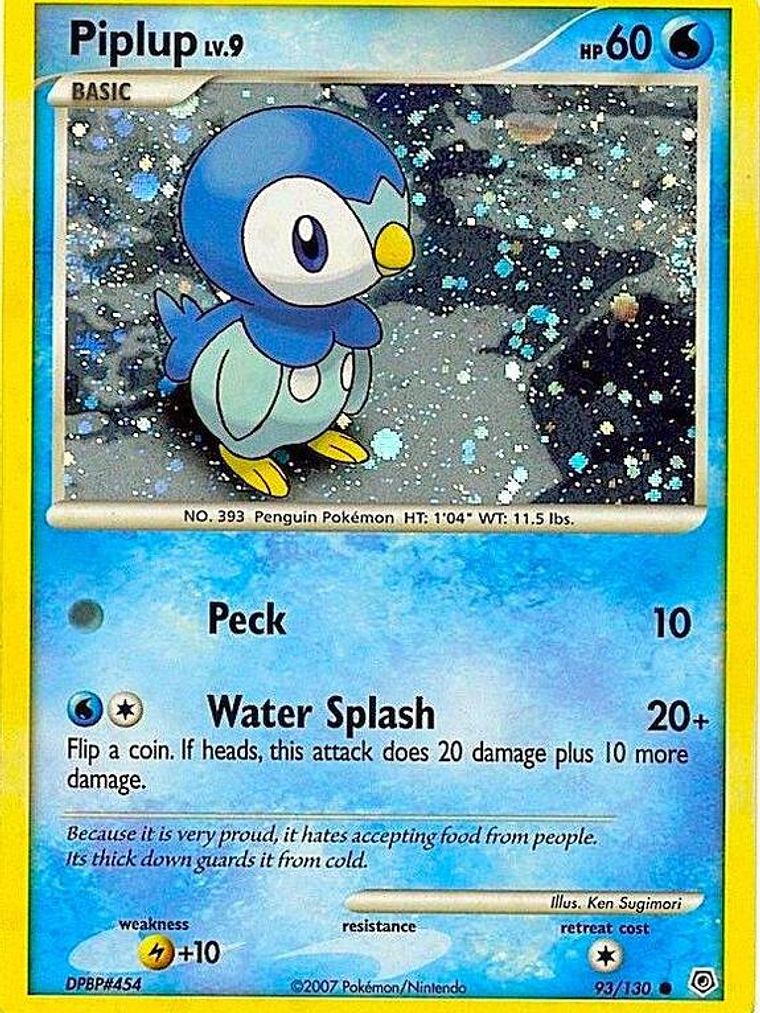 Piplup - 93/130 (Cosmos Holo) #093 1