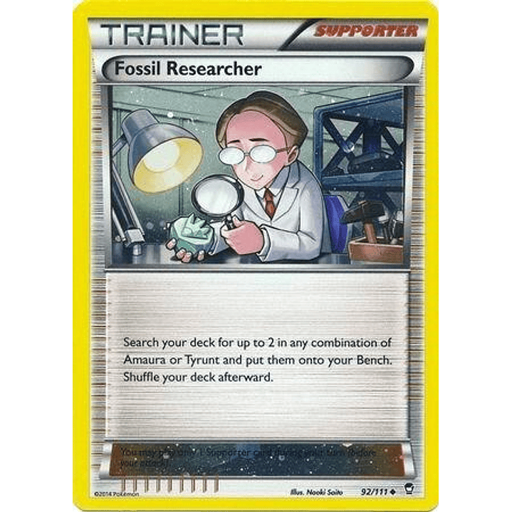 Fossil Researcher - 92/111 (Cosmos Holo) #092 1