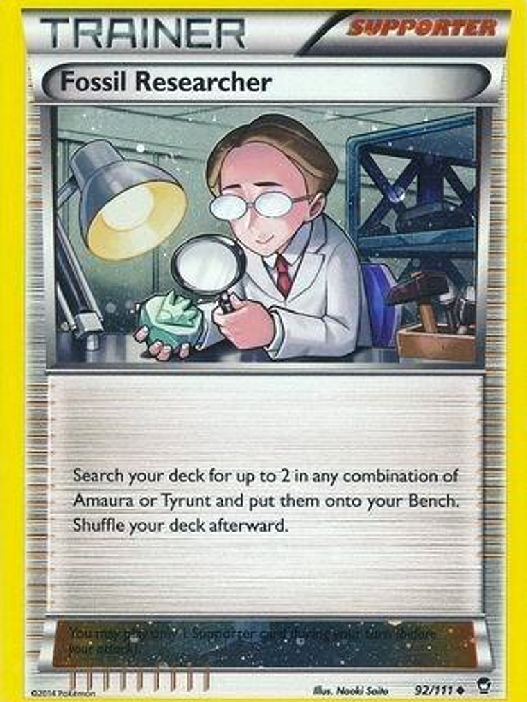 Fossil Researcher - 92/111 (Cosmos Holo) #092 1