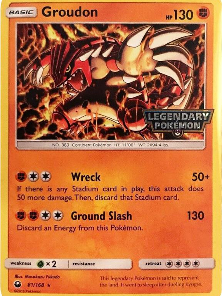 Groudon - 81/168 (Cosmos Holo) (Gamestop Promo) #081 1