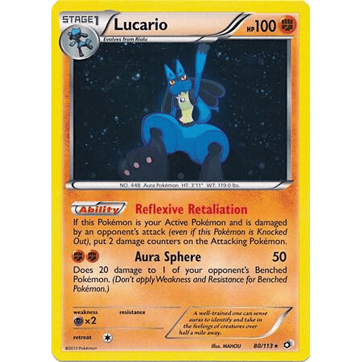 Lucario - 80/113 (Cosmos Holo) #080 1