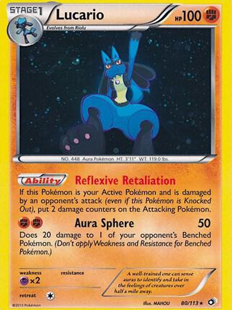 Lucario - 80/113 (Cosmos Holo) #080 1