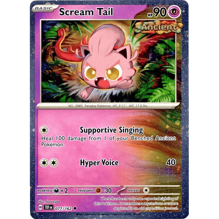 Scream Tail - 077/162 (Cosmos Holo) #077 1