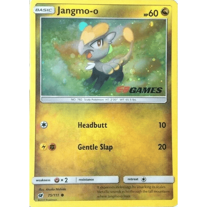 Jangmo-o - 75/111 (Cosmos Holo) (EB Games Promo) #075 1