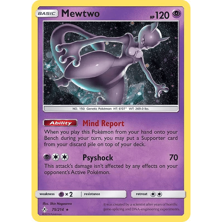 Mewtwo - 75/214 (Cosmos Holo) (Costco Exclusive) #075 1