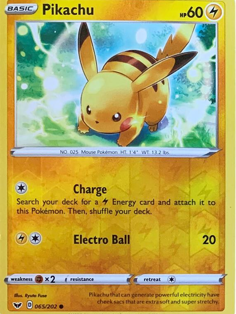 Pikachu - 065/202 (Reverse Cosmos Holo) #065 1
