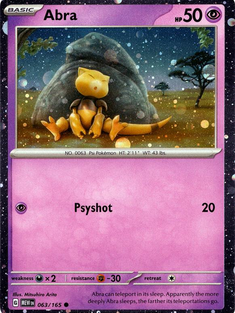 Abra (Cosmos Holo) #063 1