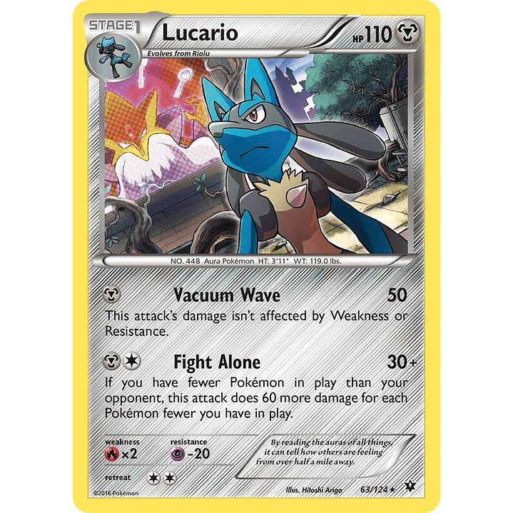 Lucario - 63/124 (Cosmos Holo) #063 1