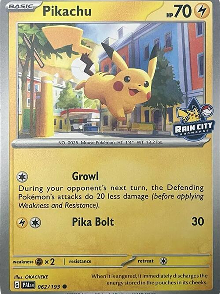Pikachu (Rain City Showcase) #062 1