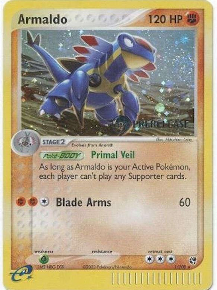 Armaldo - 1/100 (Prerelease) #001 1