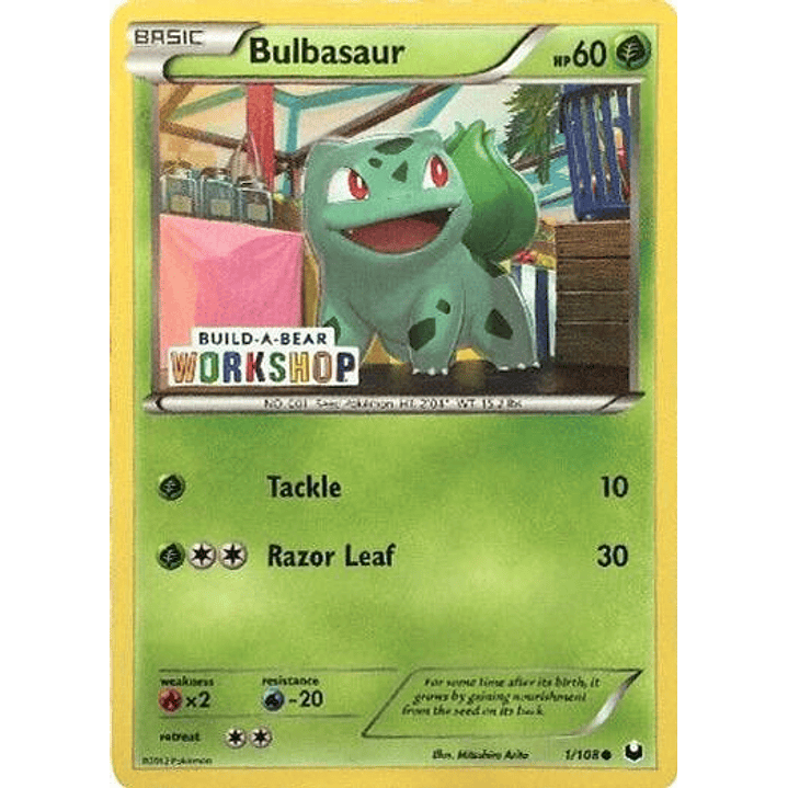 Bulbasaur - 1/108 (Build-A-Bear Workshop Exclusive) #001 1
