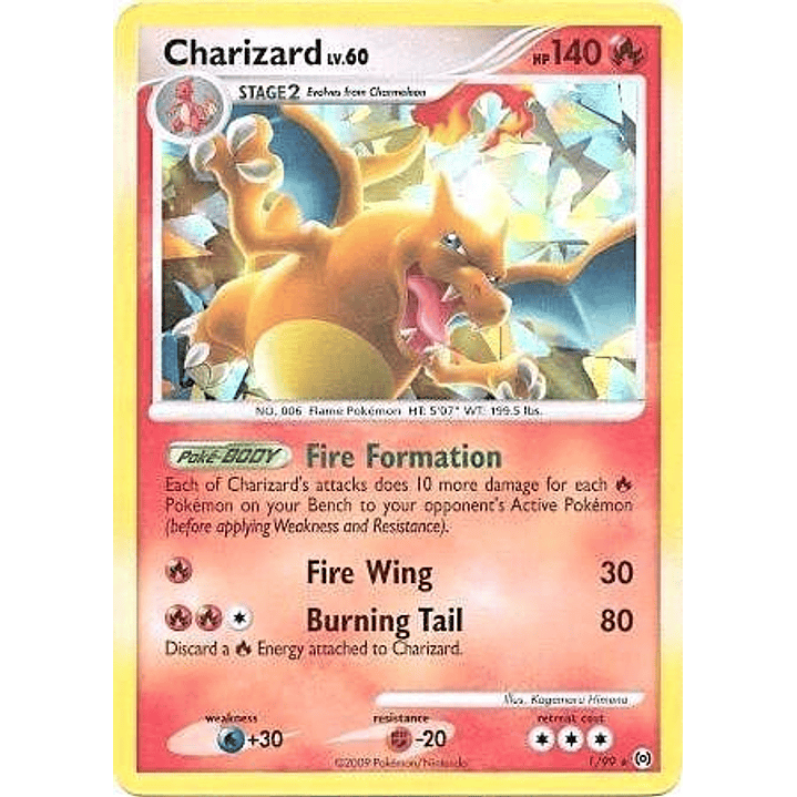 Charizard - 1/99 (Cracked Ice Holo) #001 1