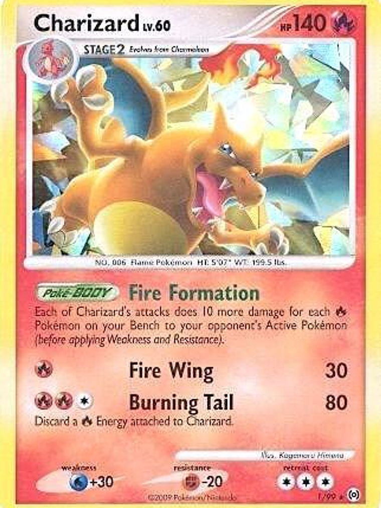 Charizard - 1/99 (Cracked Ice Holo) #001 1