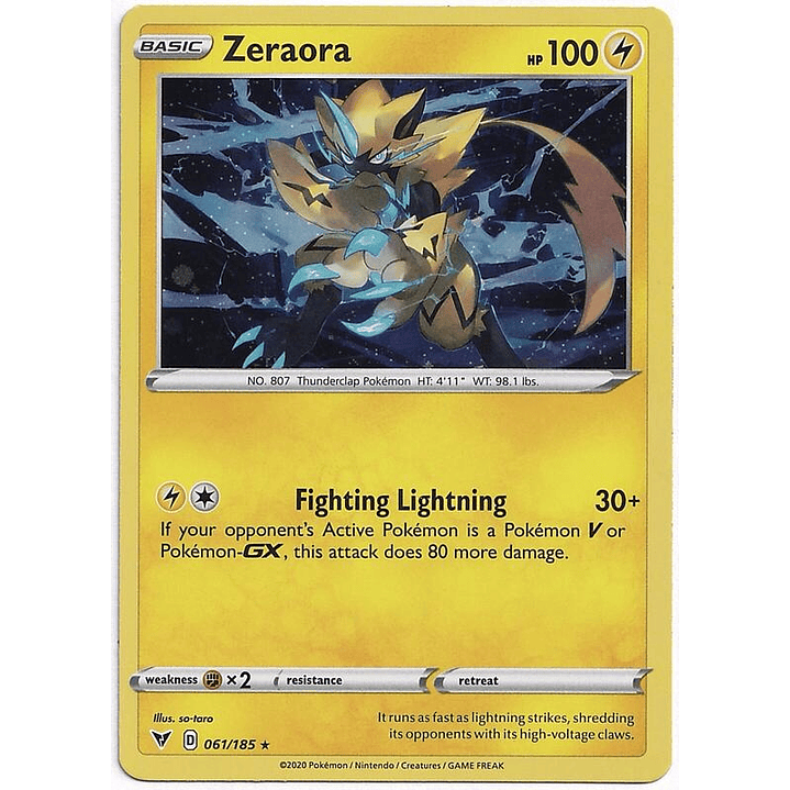 Zeraora - 061/185 (Cosmos Holo) #061 1