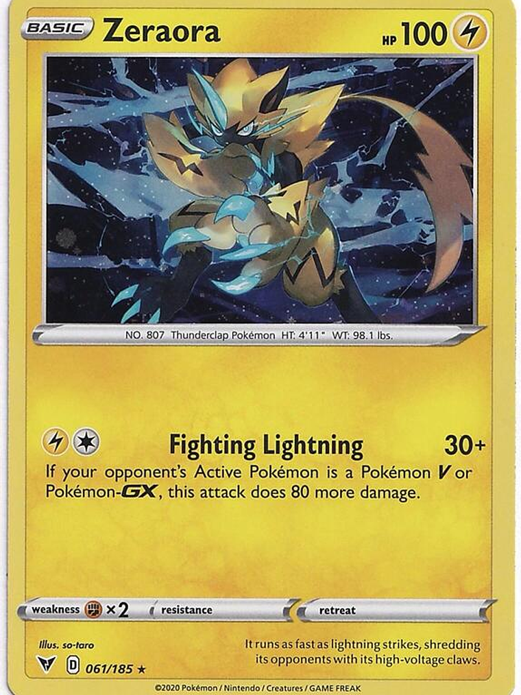 Zeraora - 061/185 (Cosmos Holo) #061 1