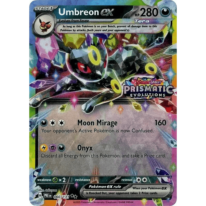 Umbreon ex - 060/131 (Prismatic Evolutions Stamp) #060 1