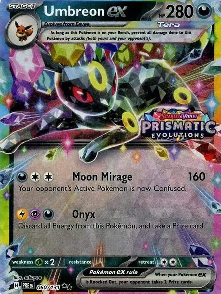 Umbreon ex - 060/131 (Prismatic Evolutions Stamp) #060 1