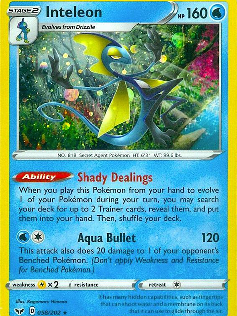 Inteleon - 058/202 (Cosmos Holo) #058 1