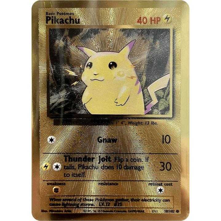 Pikachu - 58/102 (Celebrations Metal Card) #058 1