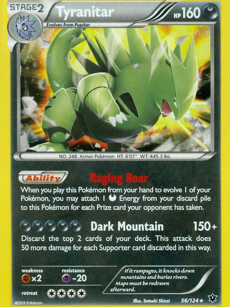 Tyranitar - 56/124 (Cosmos Holo) #056 1