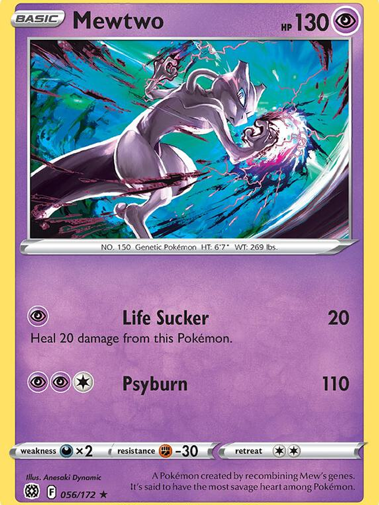 Mewtwo - 056/172 (Cosmos Holo) #056 1