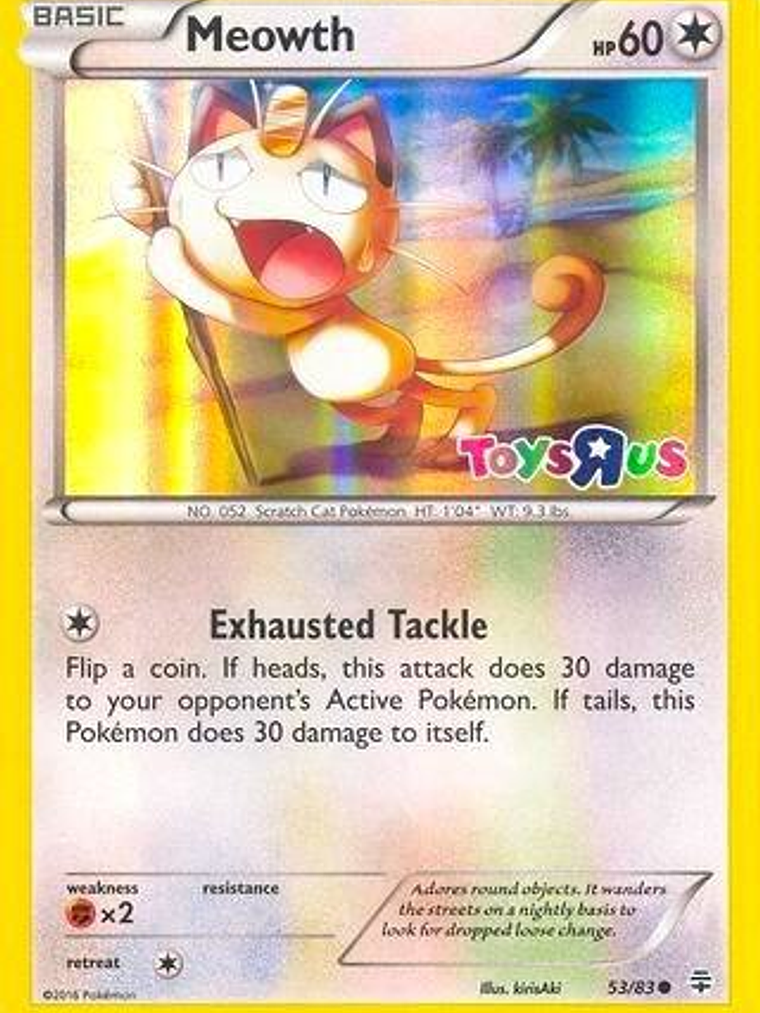 Meowth - 53/83 (Toys R Us Promo) #053 1
