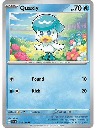 Quaxly (Mirage Holo) #052