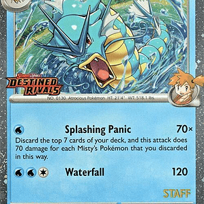 Misty's Gyarados (Prerelease) [Staff] #049