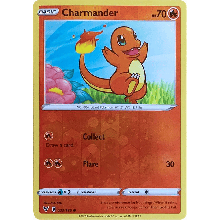 Charmander - 023/185 (Reverse Cosmos Holo) #023 1