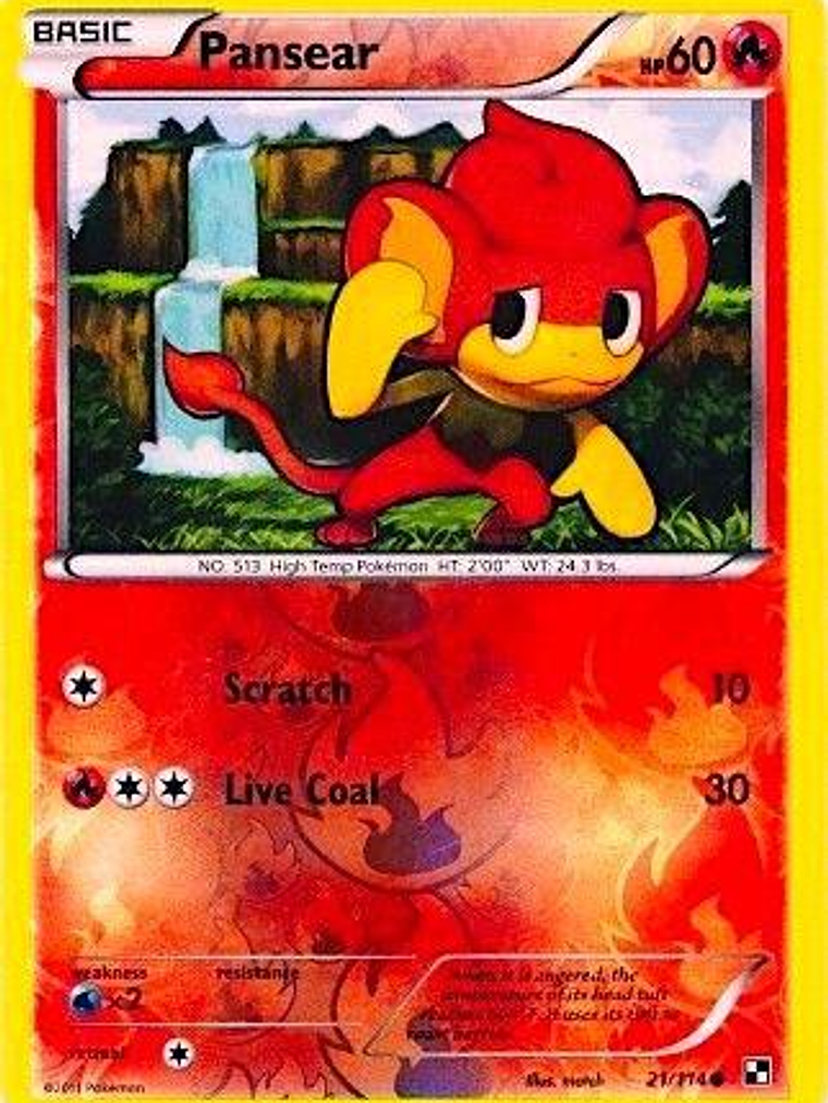 Pansear - 21/114 (Energy Holo) #021 1