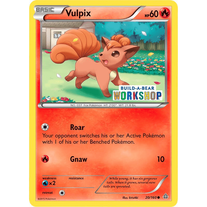 Vulpix - 20/160 (Build-A-Bear Workshop Exclusive) #020 1