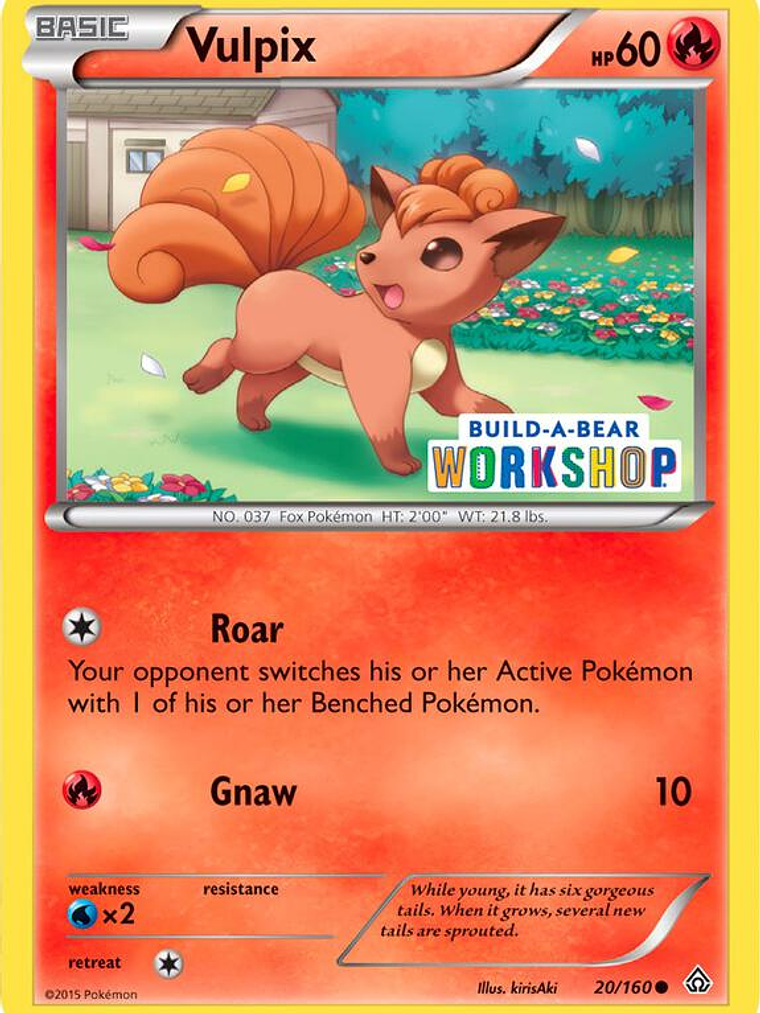 Vulpix - 20/160 (Build-A-Bear Workshop Exclusive) #020 1