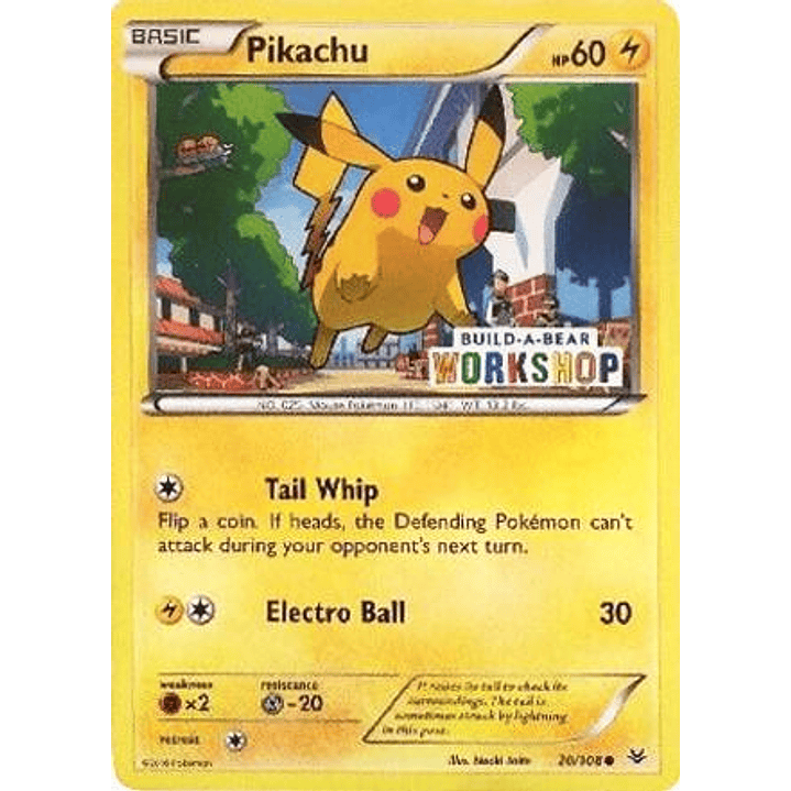 Pikachu - 20/108 (Build-A-Bear Workshop Exclusive) #020 1