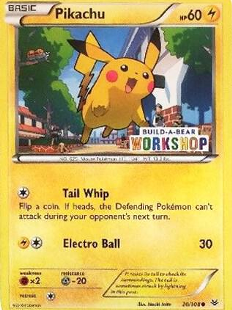 Pikachu - 20/108 (Build-A-Bear Workshop Exclusive) #020 1