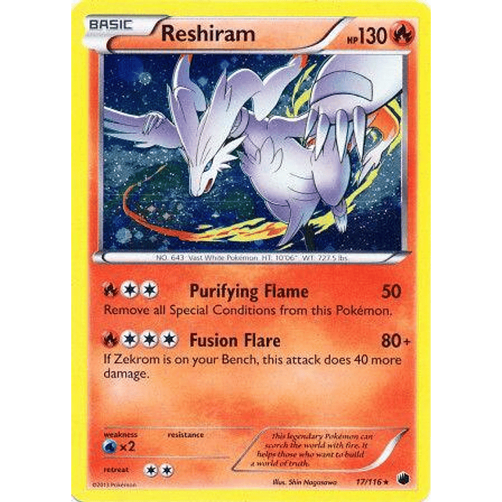 Reshiram - 17/116 (Cosmos Holo) #017 1
