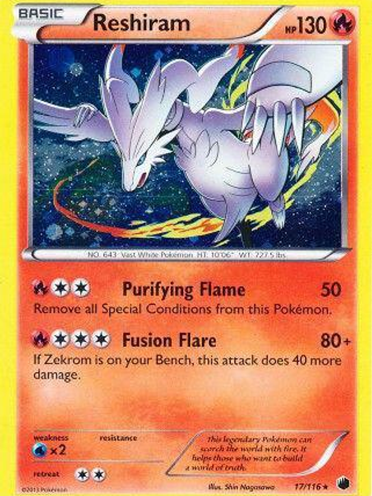 Reshiram - 17/116 (Cosmos Holo) #017 1