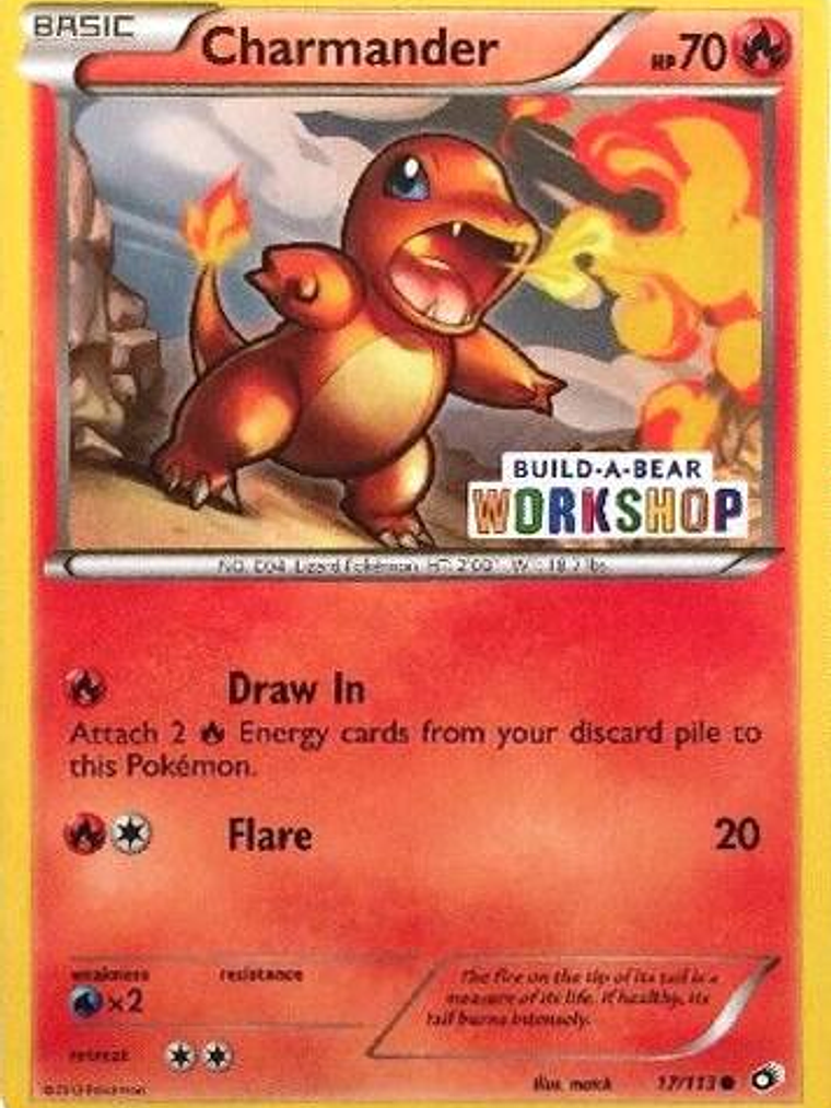 Charmander - 17/113 (Build-A-Bear Workshop Exclusive) #017 1