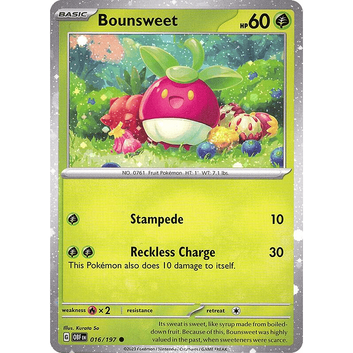 Bounsweet - 016/197 (Cosmos Holo) #016 1